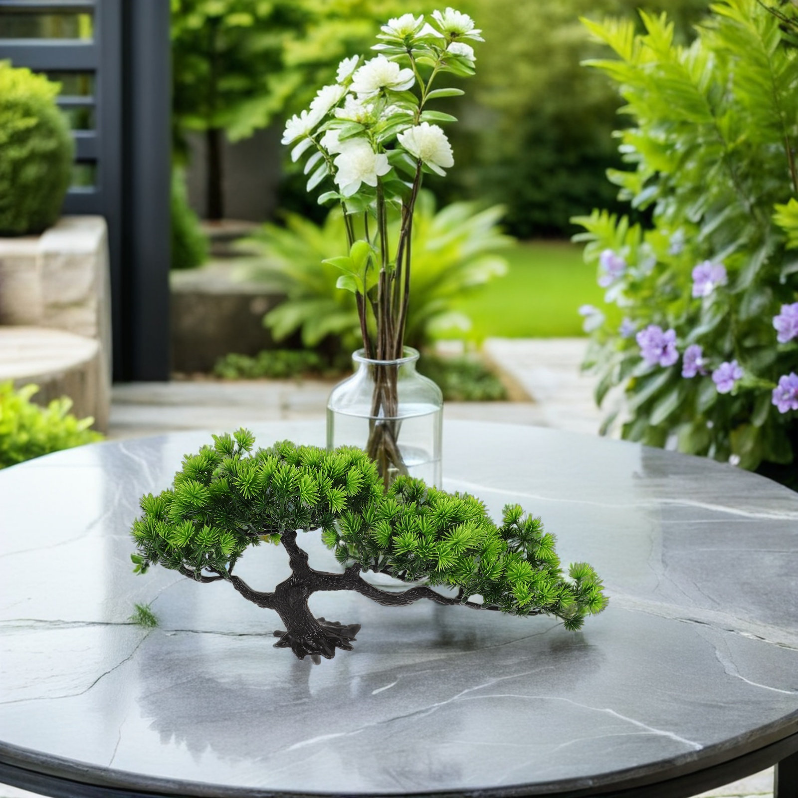 Bonsai Garden Juniper - 2Pcs Artificial Bonsai Tree Juniper Faux