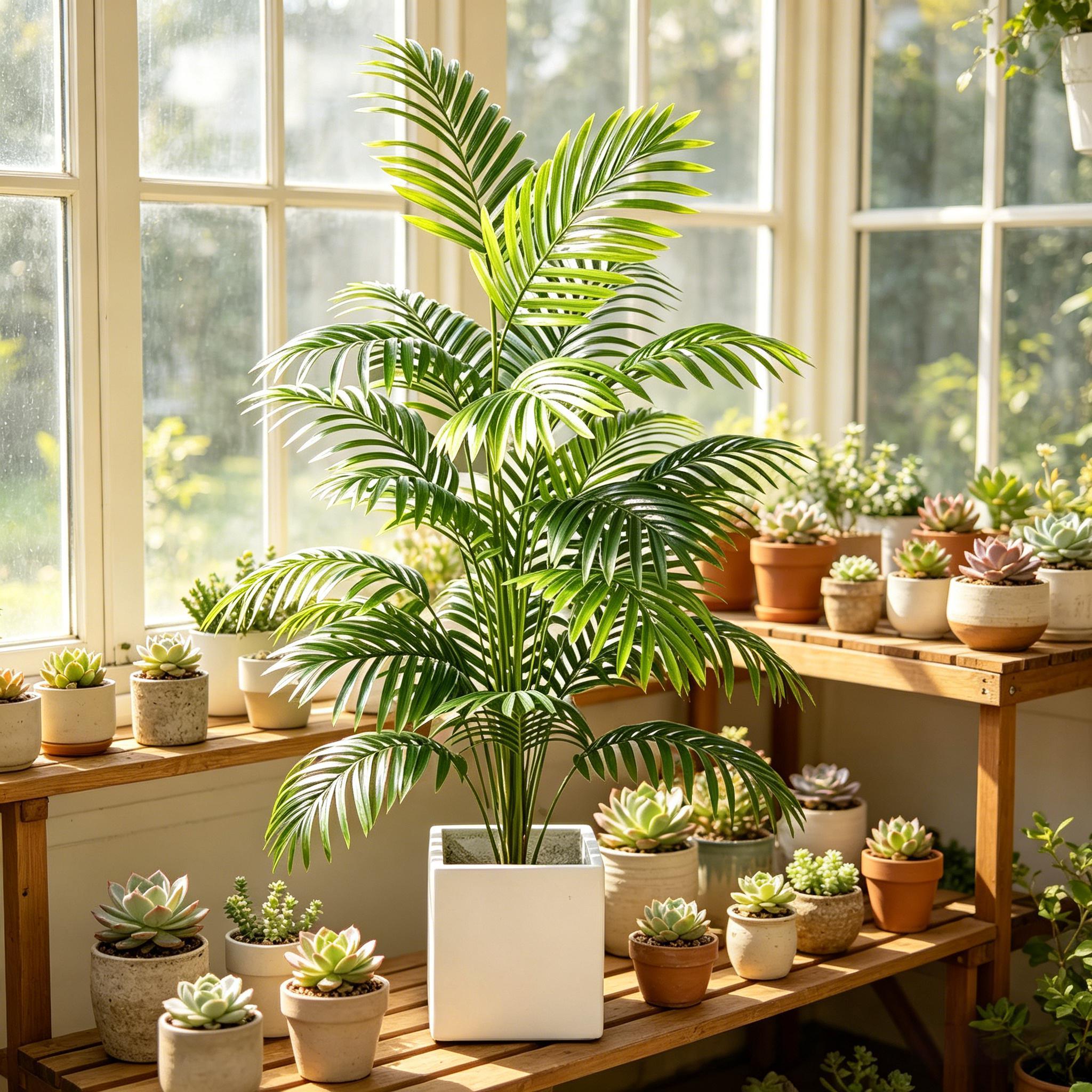 Bonsai Garden Indoor - Fake Artificial Areca Palm Bonsai in