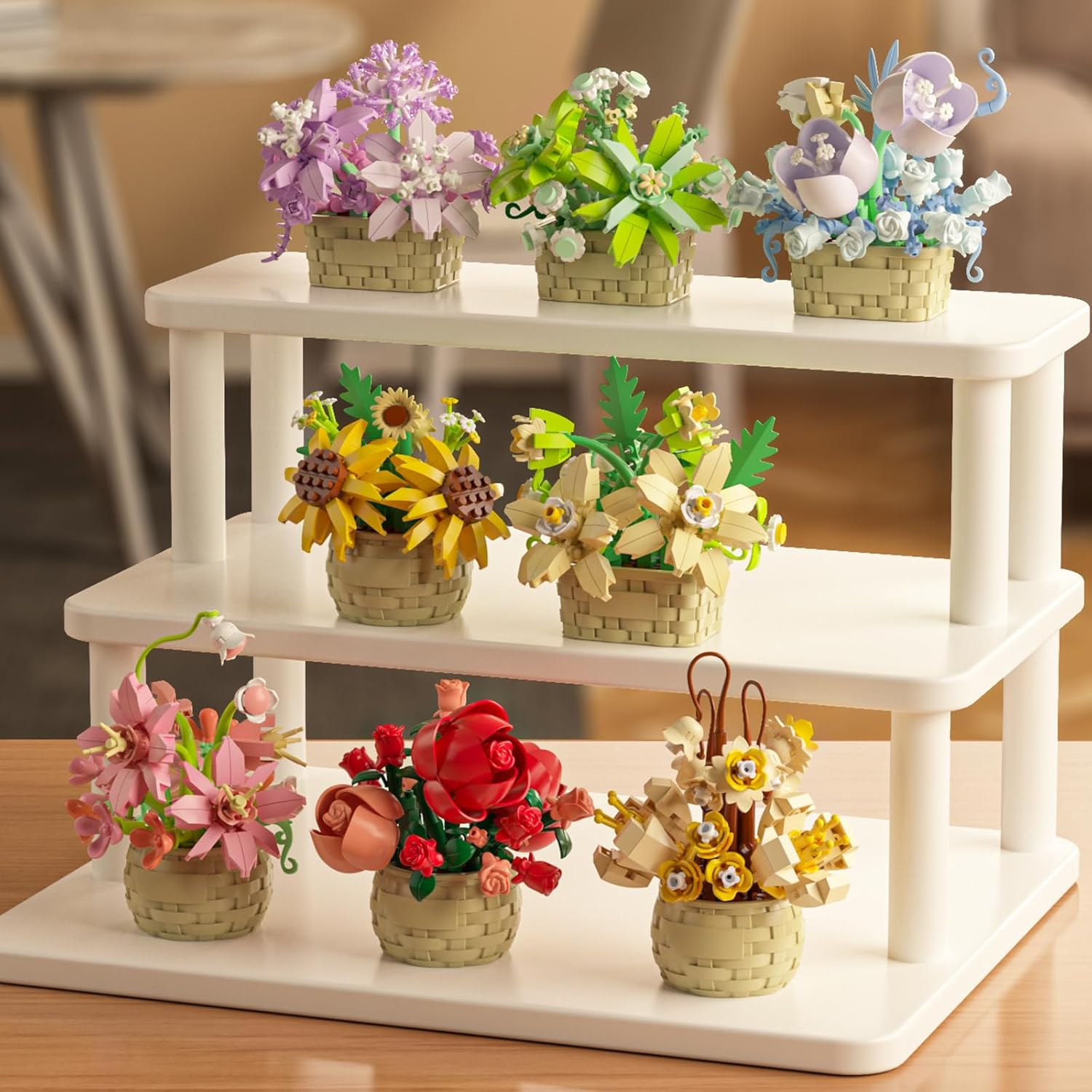 Bonsai Garden Lego Set - DIY Potted Plant Building Blocks Set