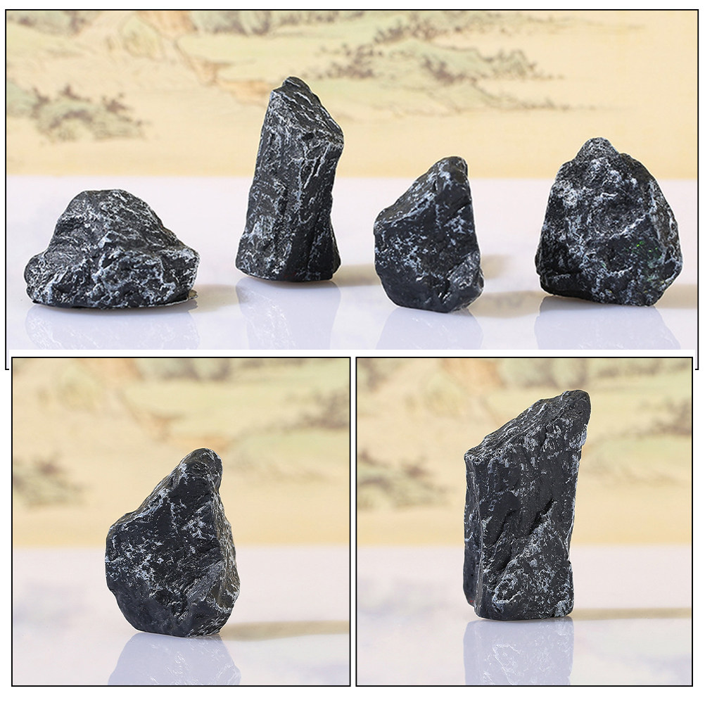 4Pcs Micro Landscape Rockery D - Bonsai Garden With Sand review and price