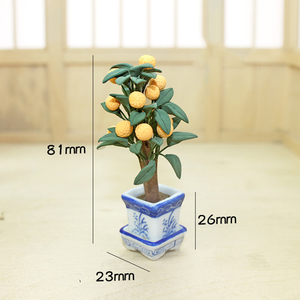 Mini Orange Potted Colorful Ce - Bonsai Garden Layout review and price