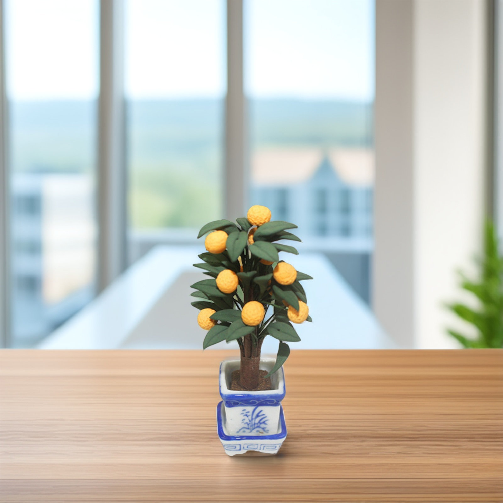 Mini Orange Potted Colorful Ce - Bonsai Garden Layout review and price