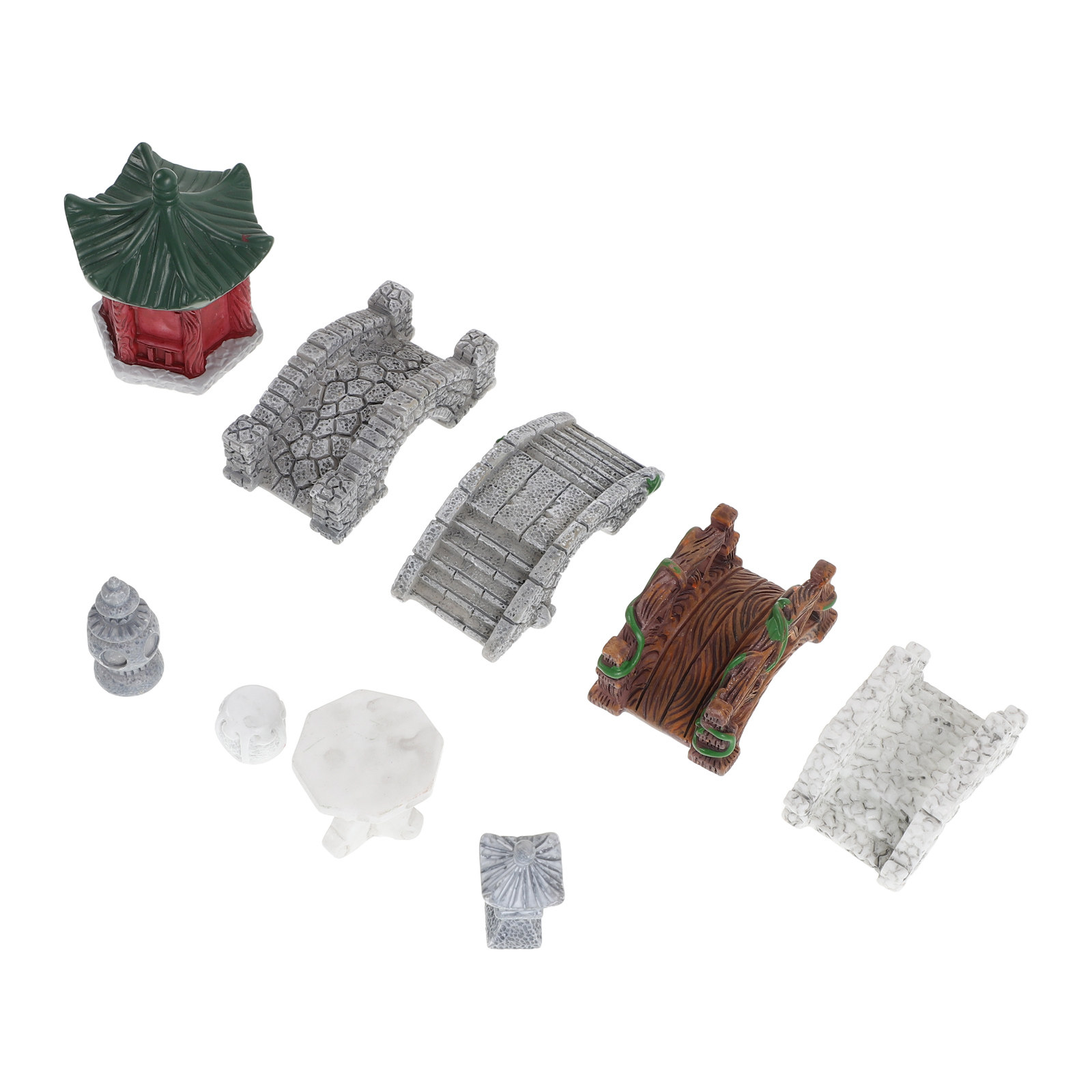 10Pcs Miniature Garden Ornamen - Bonsai Zen Garden Set review and price