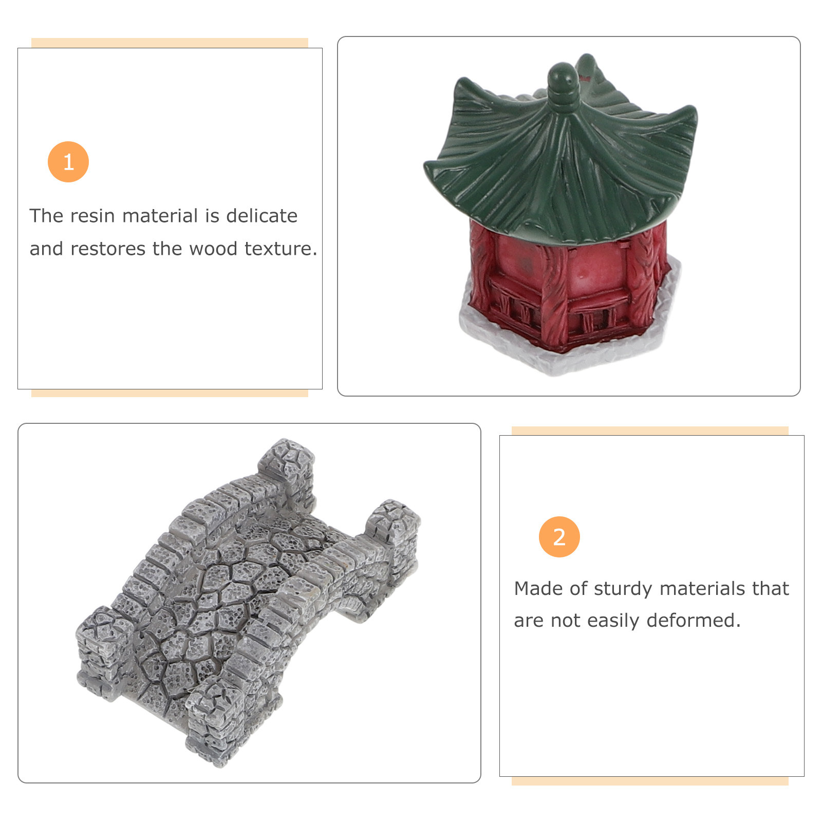 10Pcs Miniature Garden Ornamen - Bonsai Zen Garden Set review and price