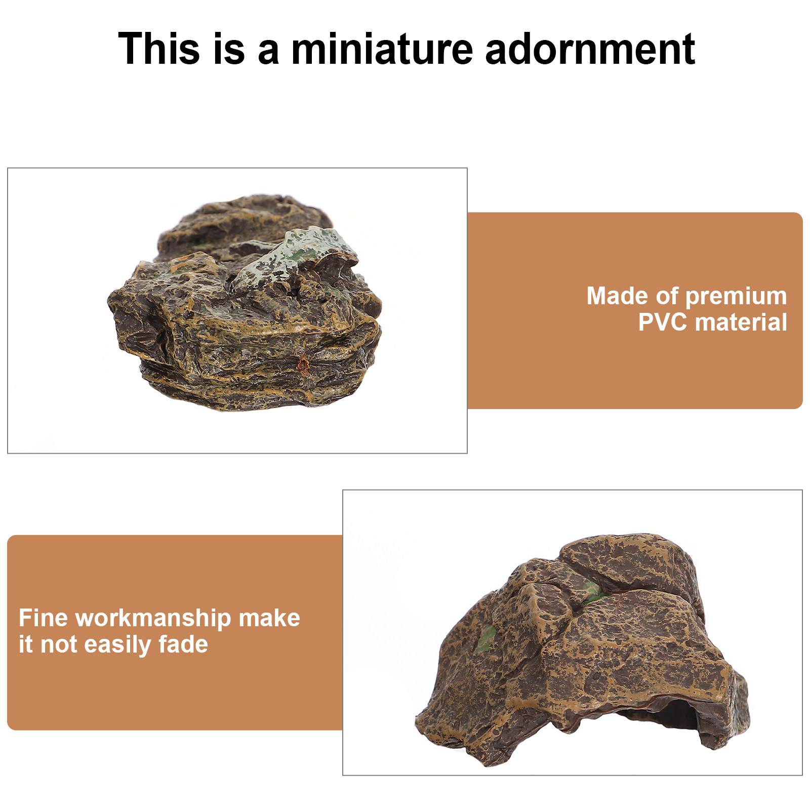 4Pcs Simulation Stones Ornamen - Bonsai Garden With Sand review and price