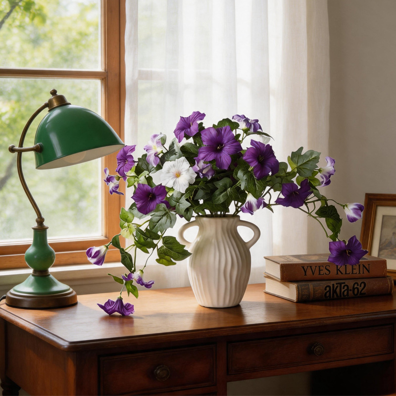 Artificial Silk Flowers Mornin - Bonsai Garden Layout review and price