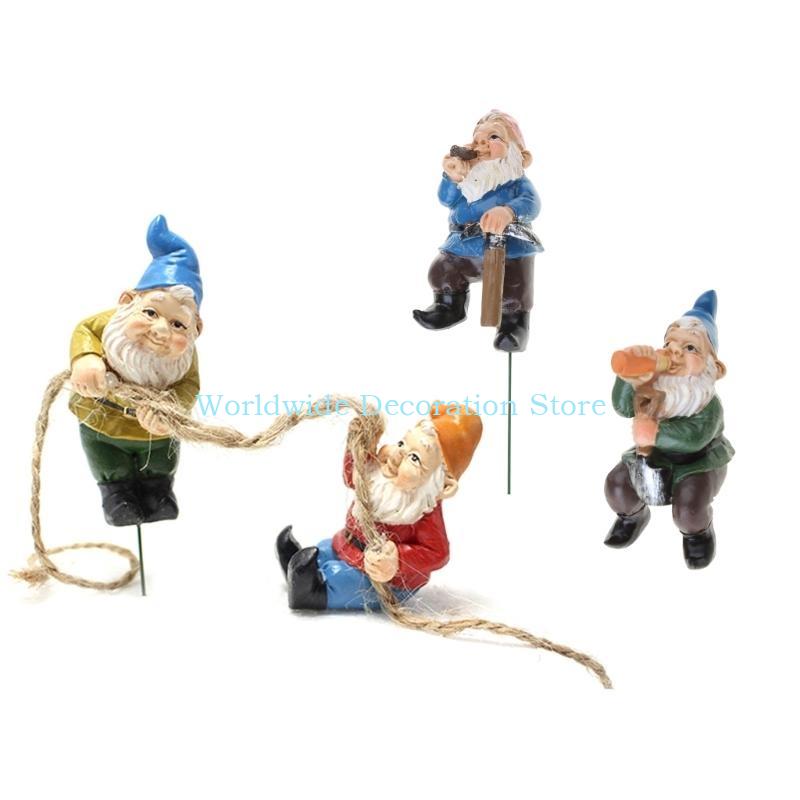 Q39B 4Pcs Dwarf Resin Figurine - Bonsai Garden Layout review and price