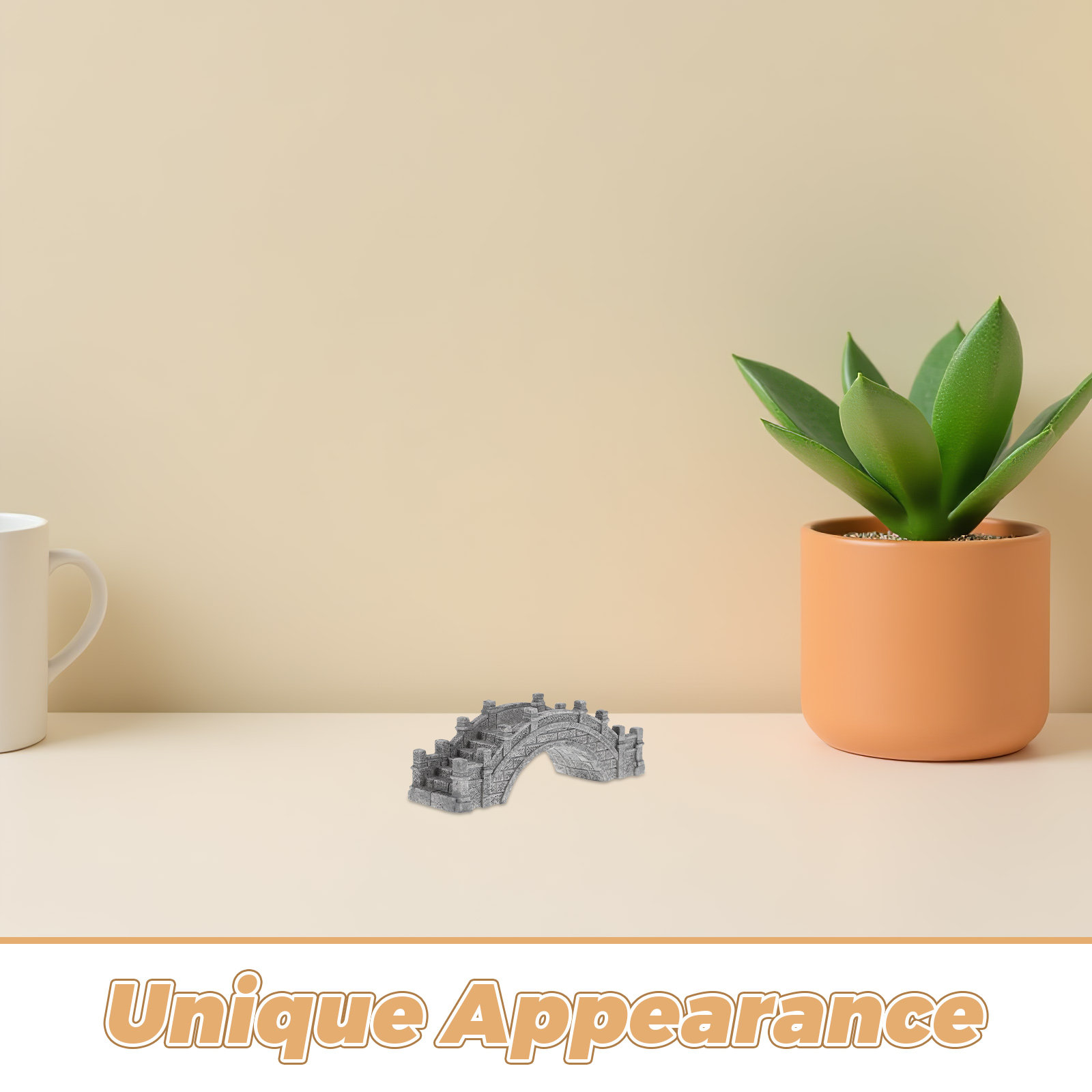 4Pcs Miniature Asian Arch Brid - Bonsai Zen Garden Set review and price