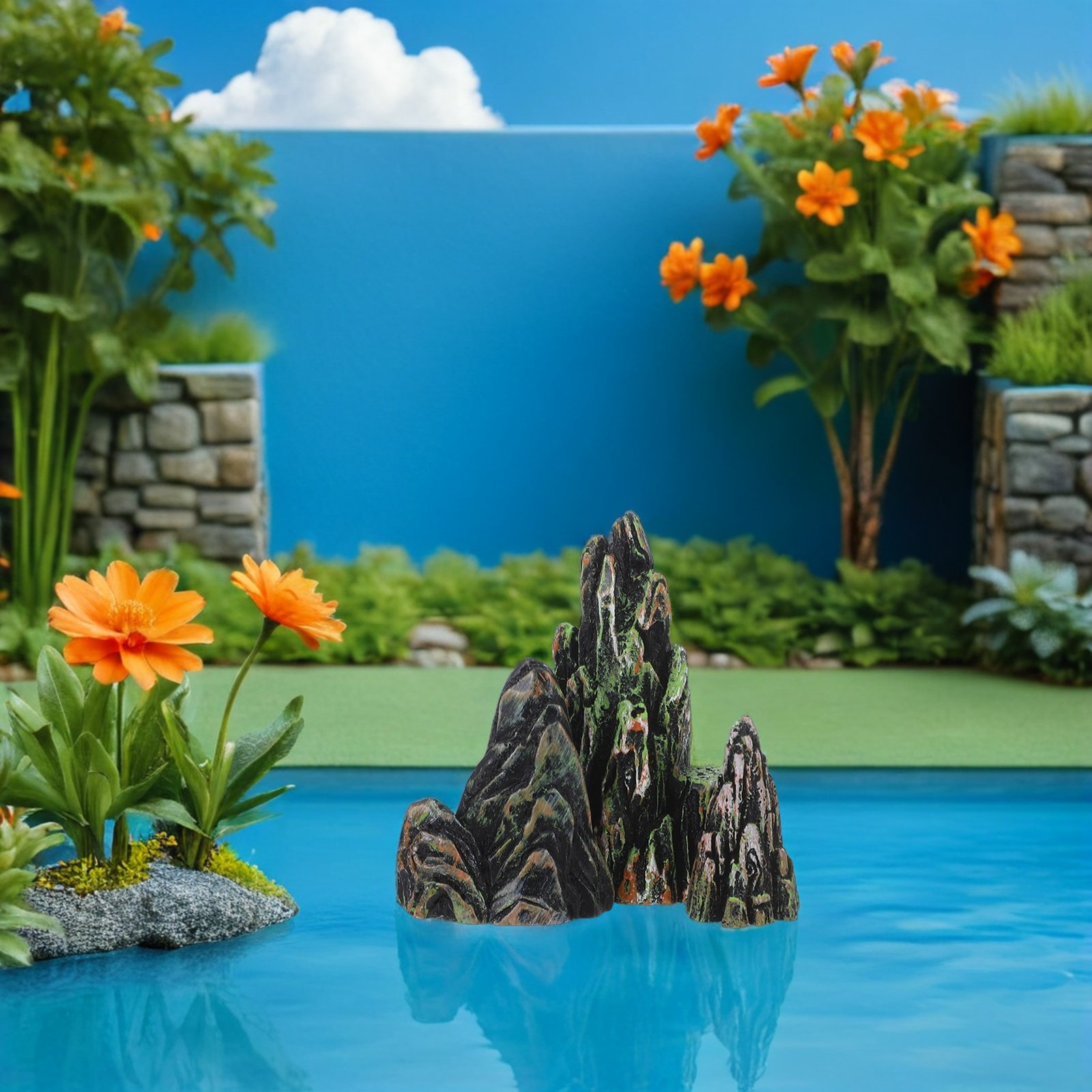 3pcs Mini Rockery Artificial R - Bonsai Garden With Sand review and price