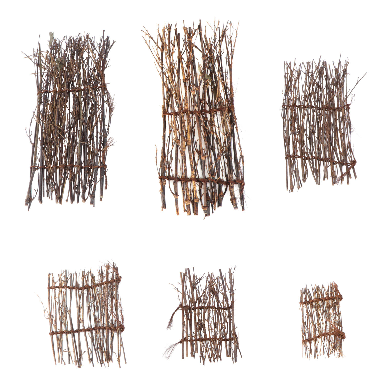 6Pcs Bamboo Fence Mat Handmade - Bonsai Garden Sushi review and price