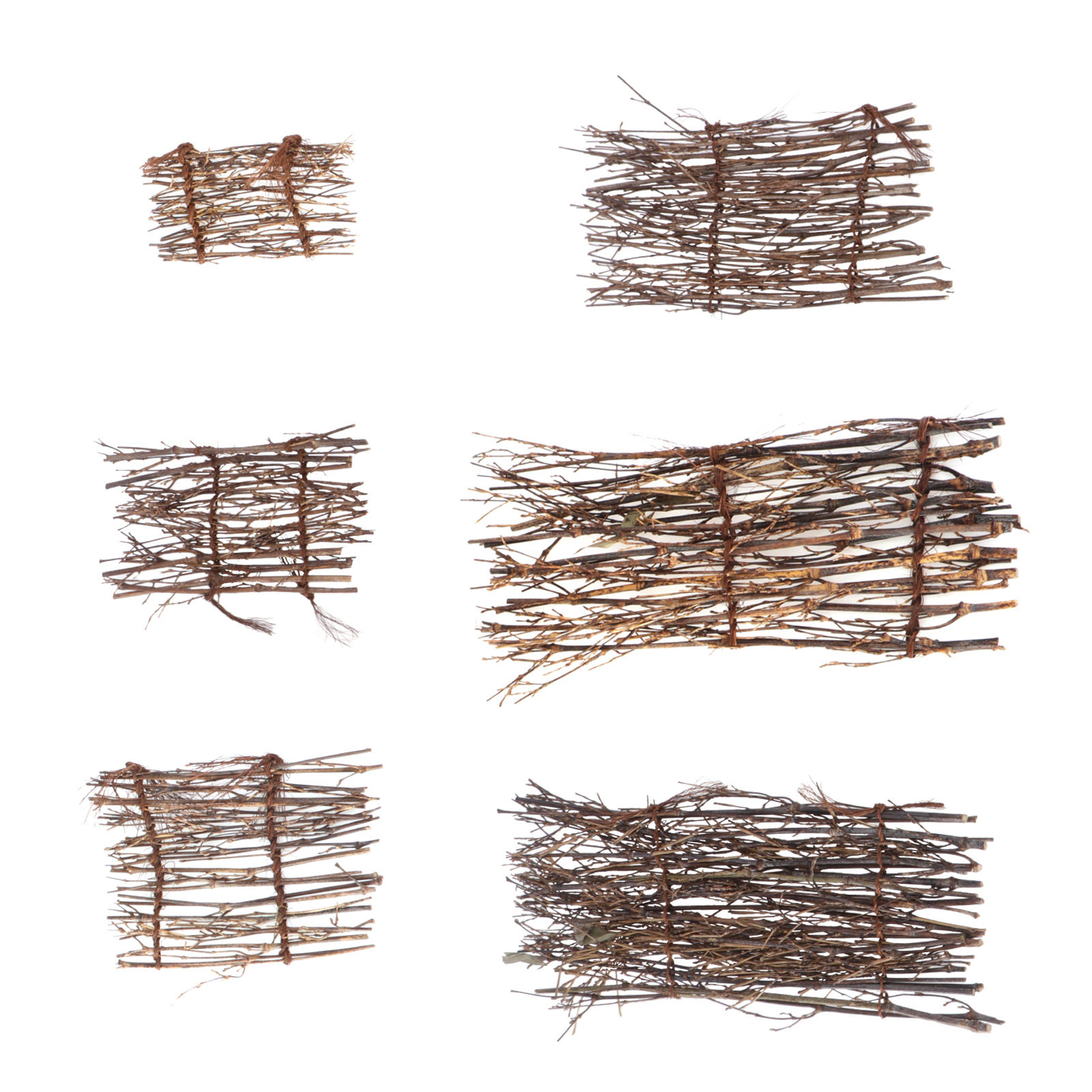 6Pcs Bamboo Fence Mat Handmade - Bonsai Garden Sushi review and price