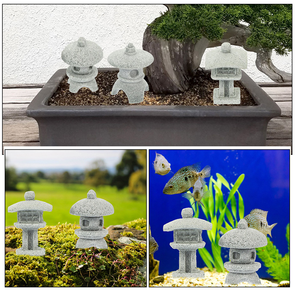 6Pcs Sandstone Pagoda Garden S - Bonsai Garden Indoor review and price