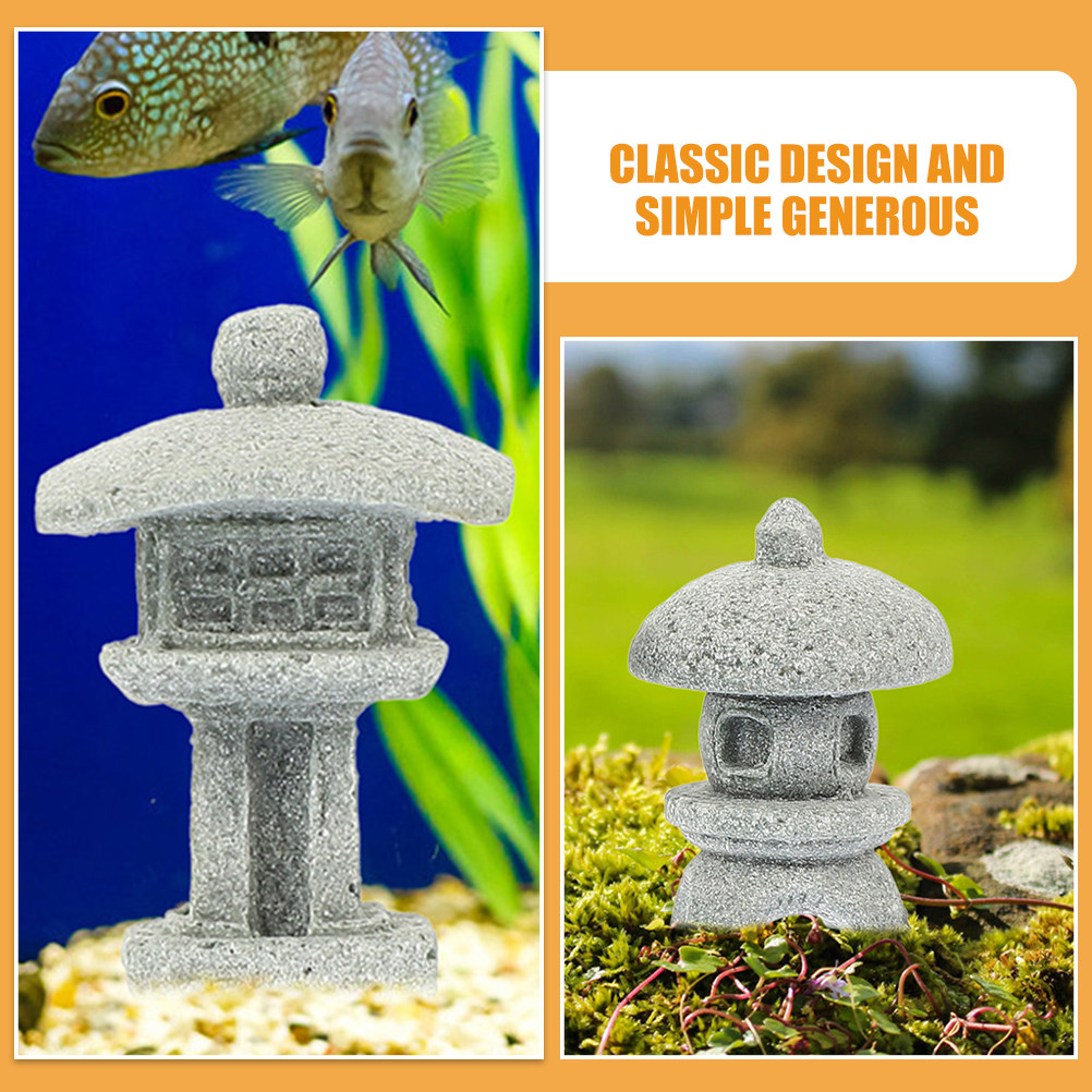 6Pcs Sandstone Pagoda Garden S - Bonsai Garden Indoor review and price