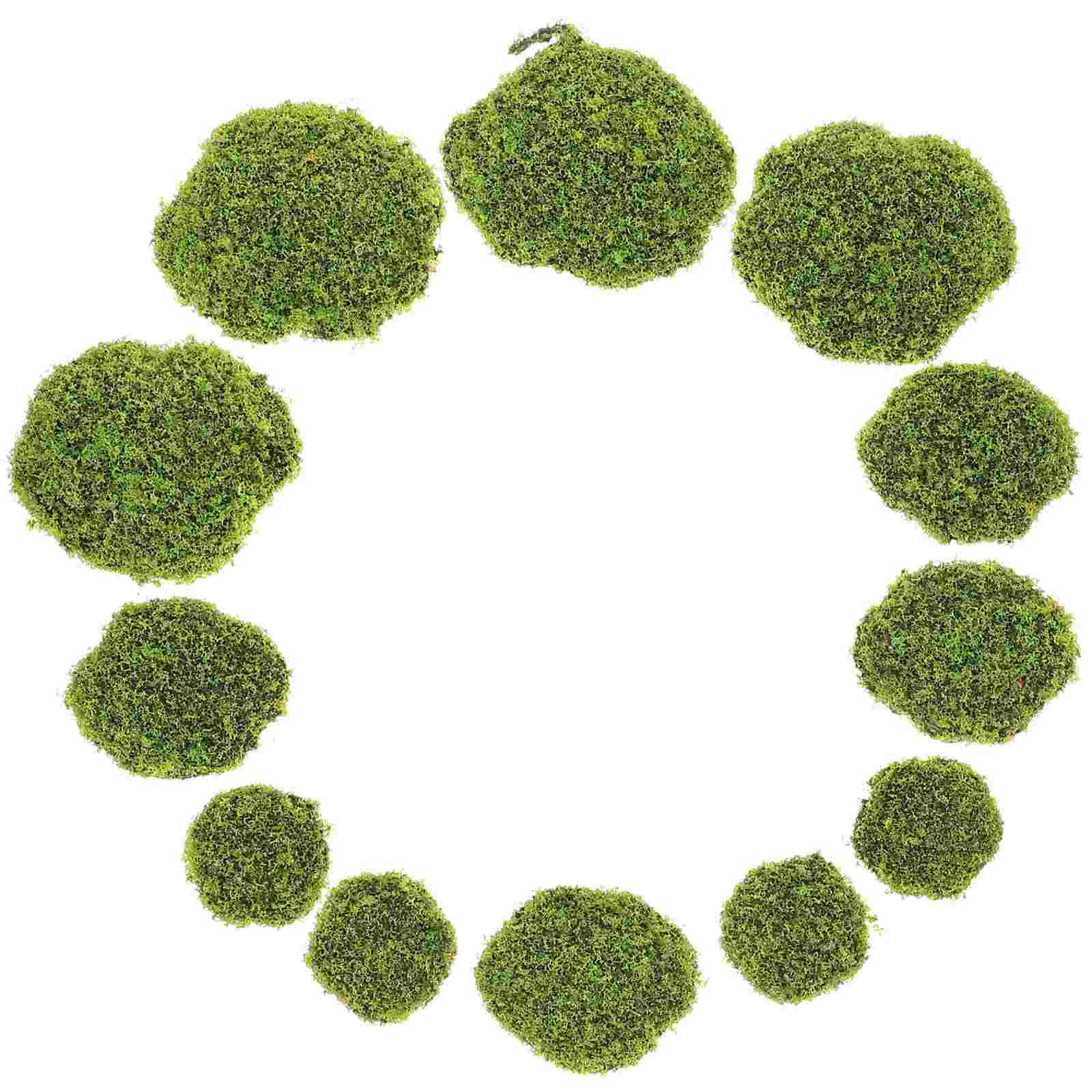 12 Pcs Artificial Moss Stone M - Bonsai Garden Layout review and price