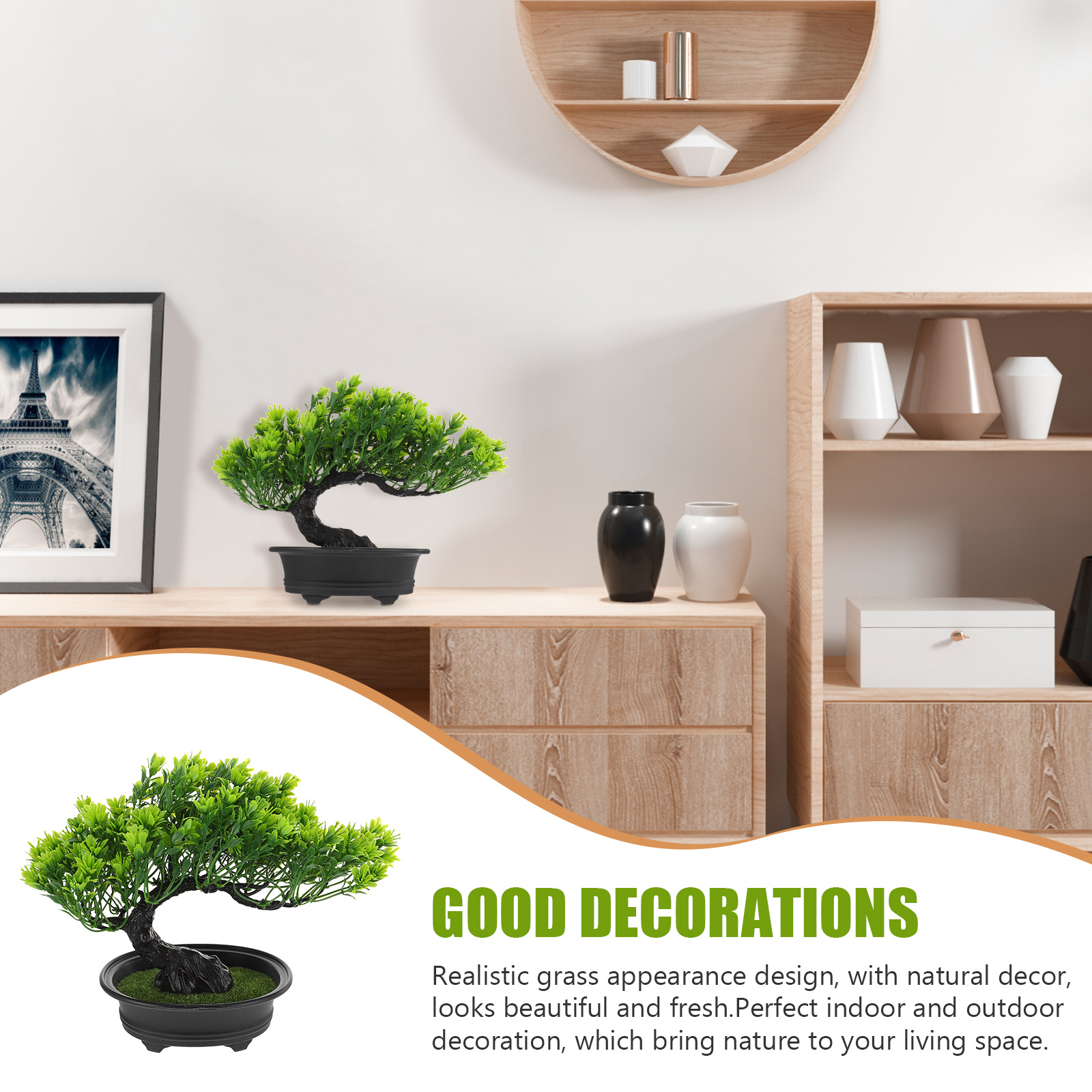 Artificial Bonsai Pine Tree Li - Bonsai Garden Indoor review and price