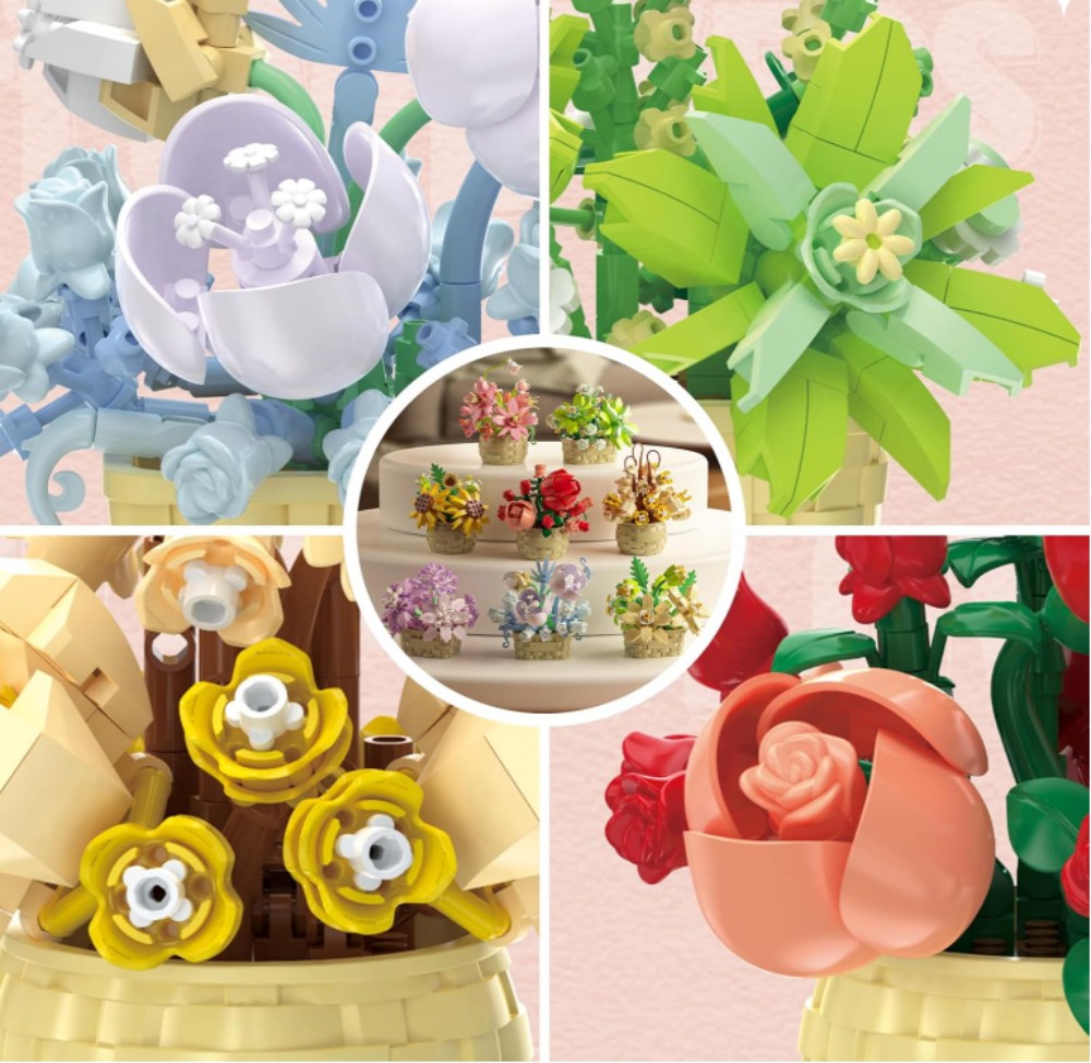 DIY Potted Plant Building Bloc - Bonsai Garden Lego Set review and price