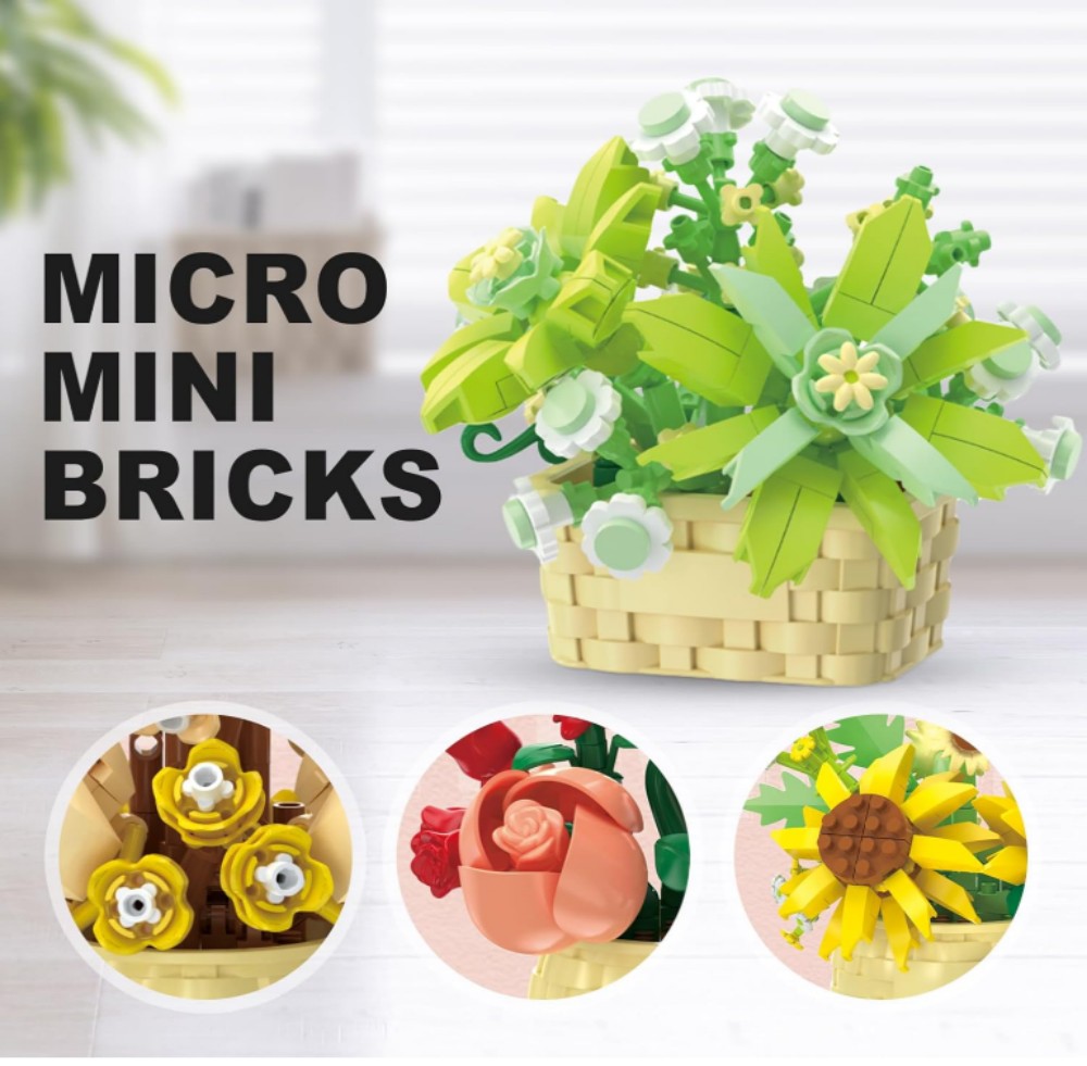 DIY Potted Plant Building Bloc - Bonsai Garden Lego Set review and price