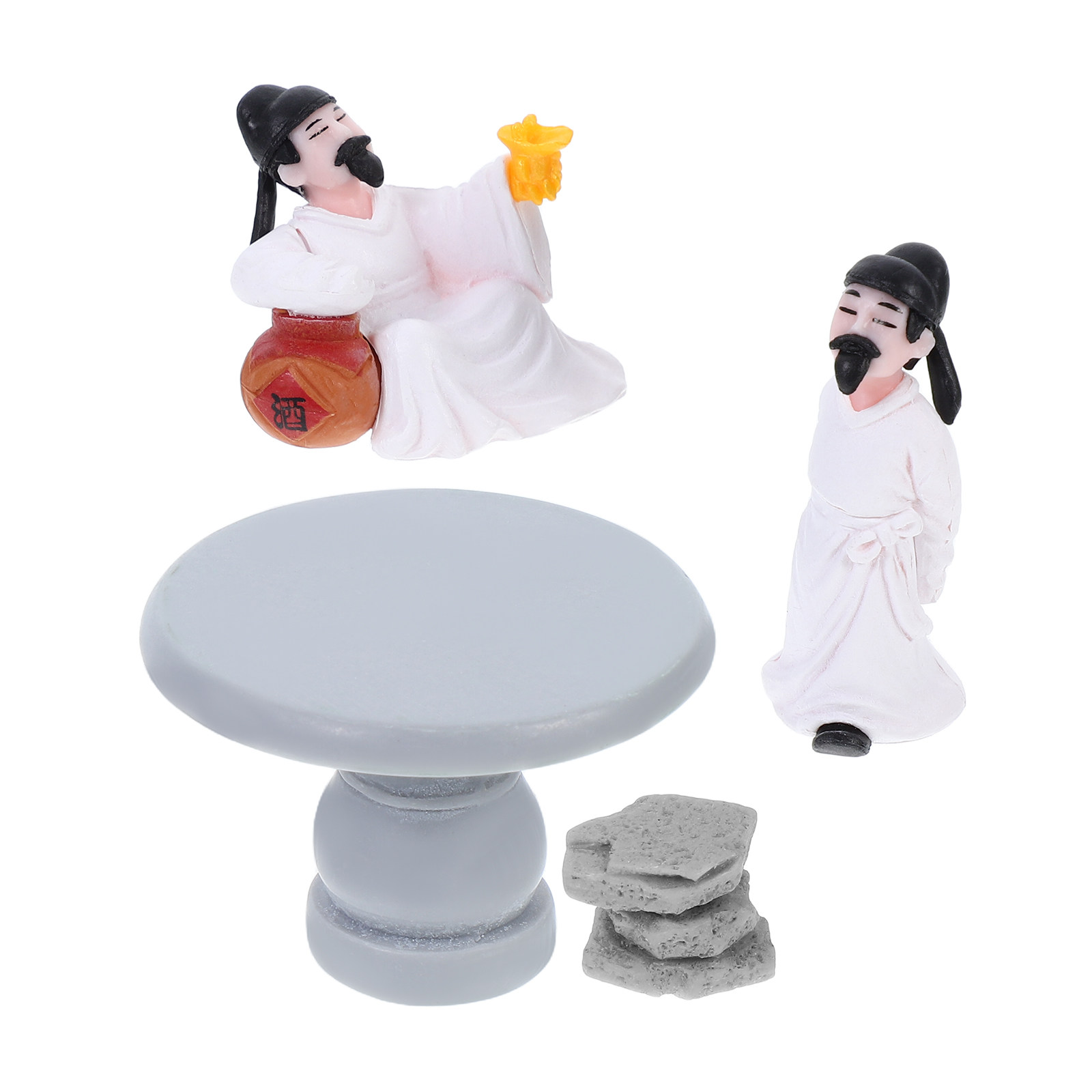 4Pcs Miniature Table Chair Set - Bonsai Zen Garden Set review and price