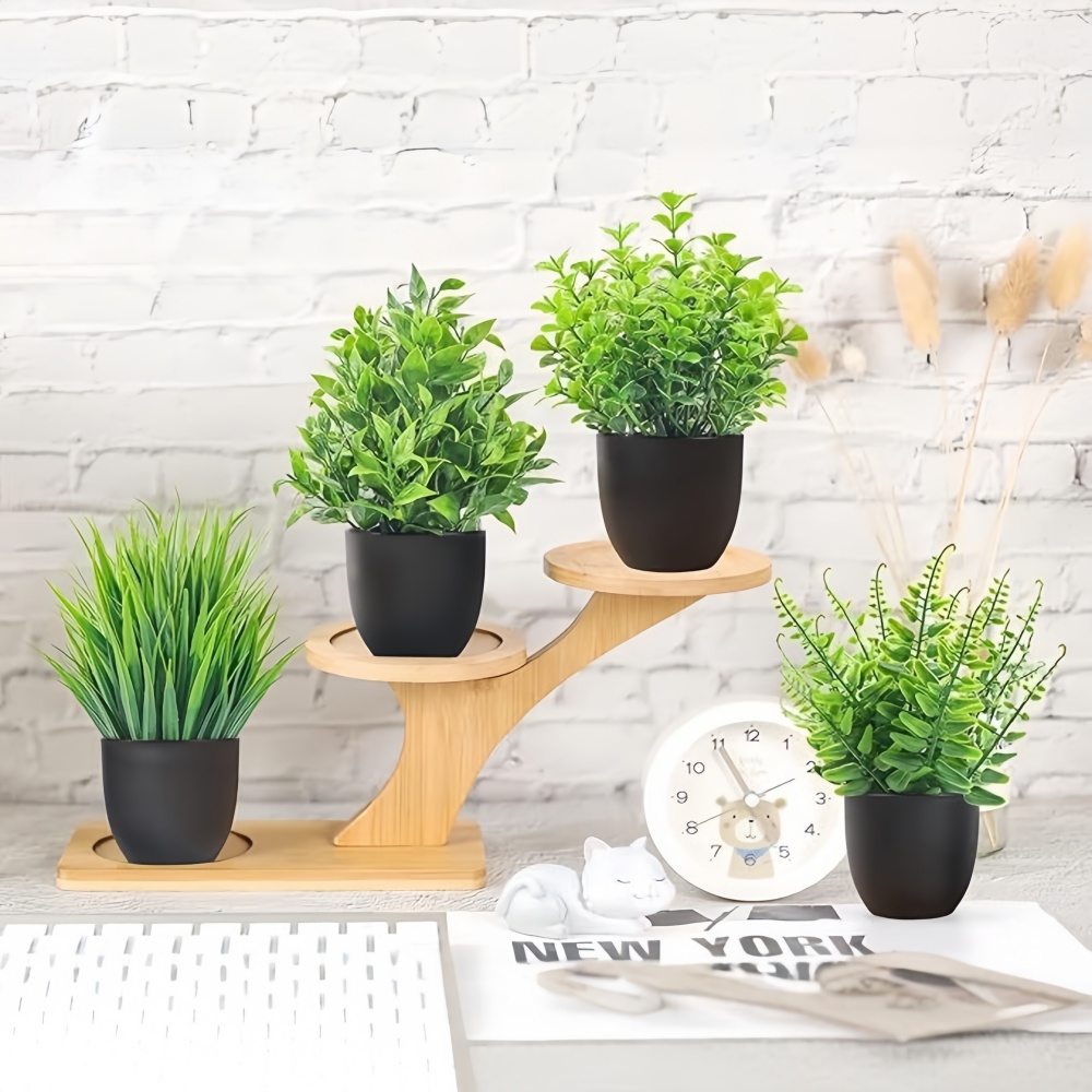 4pcs/set Mini Artificial Plant - Bonsai Garden Indoor review and price