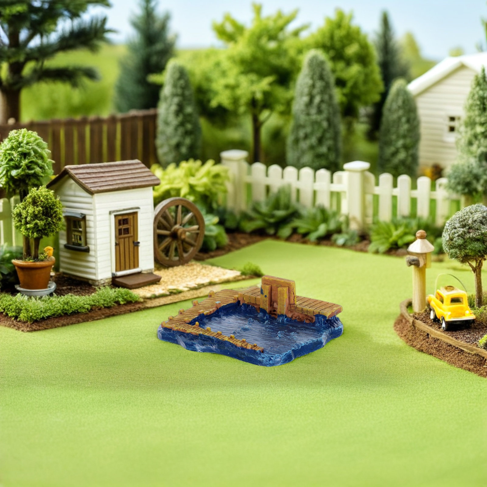 Miniature Pier Resin Dock Sand - Bonsai Garden With Sand review and price