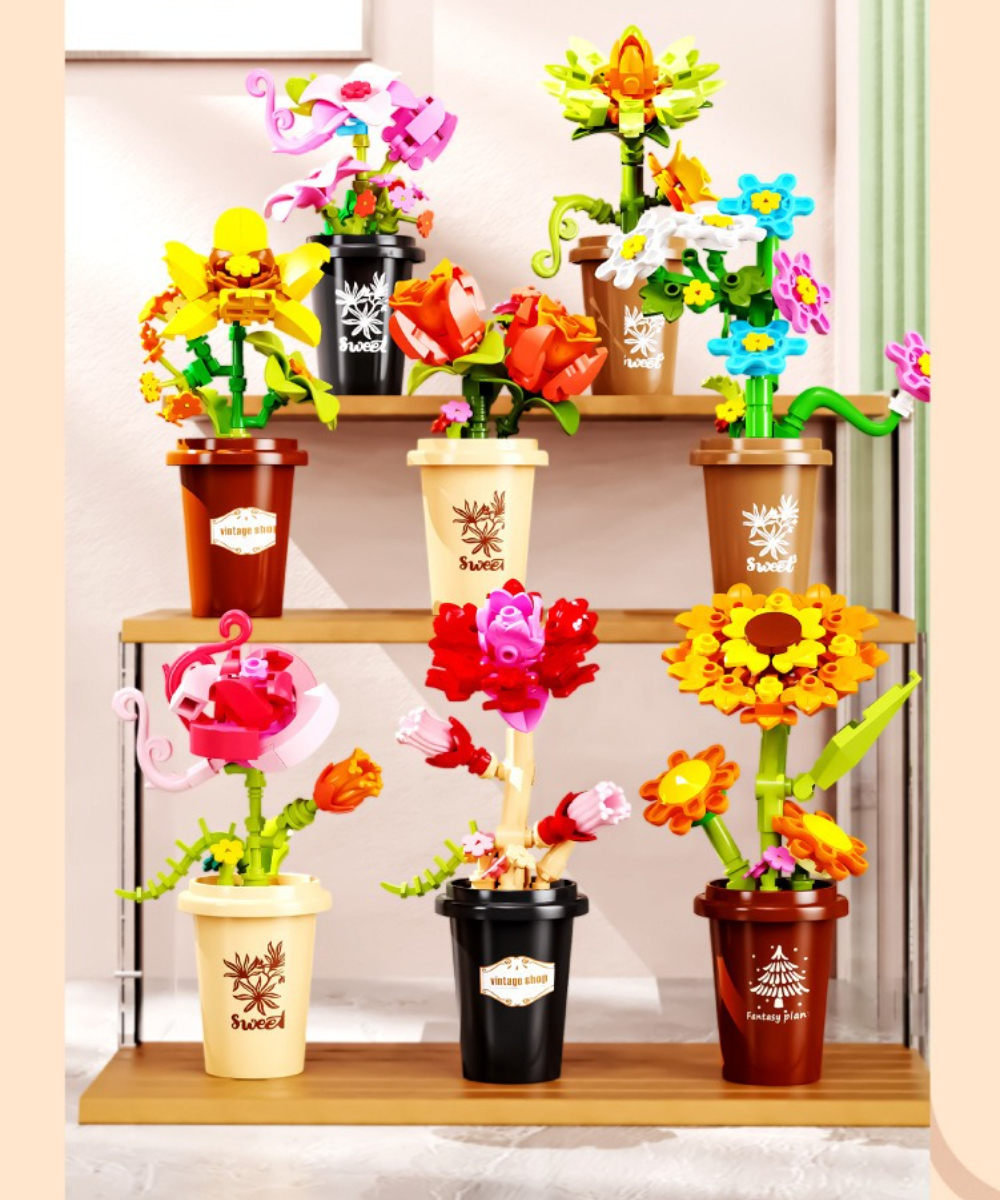 MOC Romantic Garden Flower Suc - Bonsai Garden Lego Set review and price