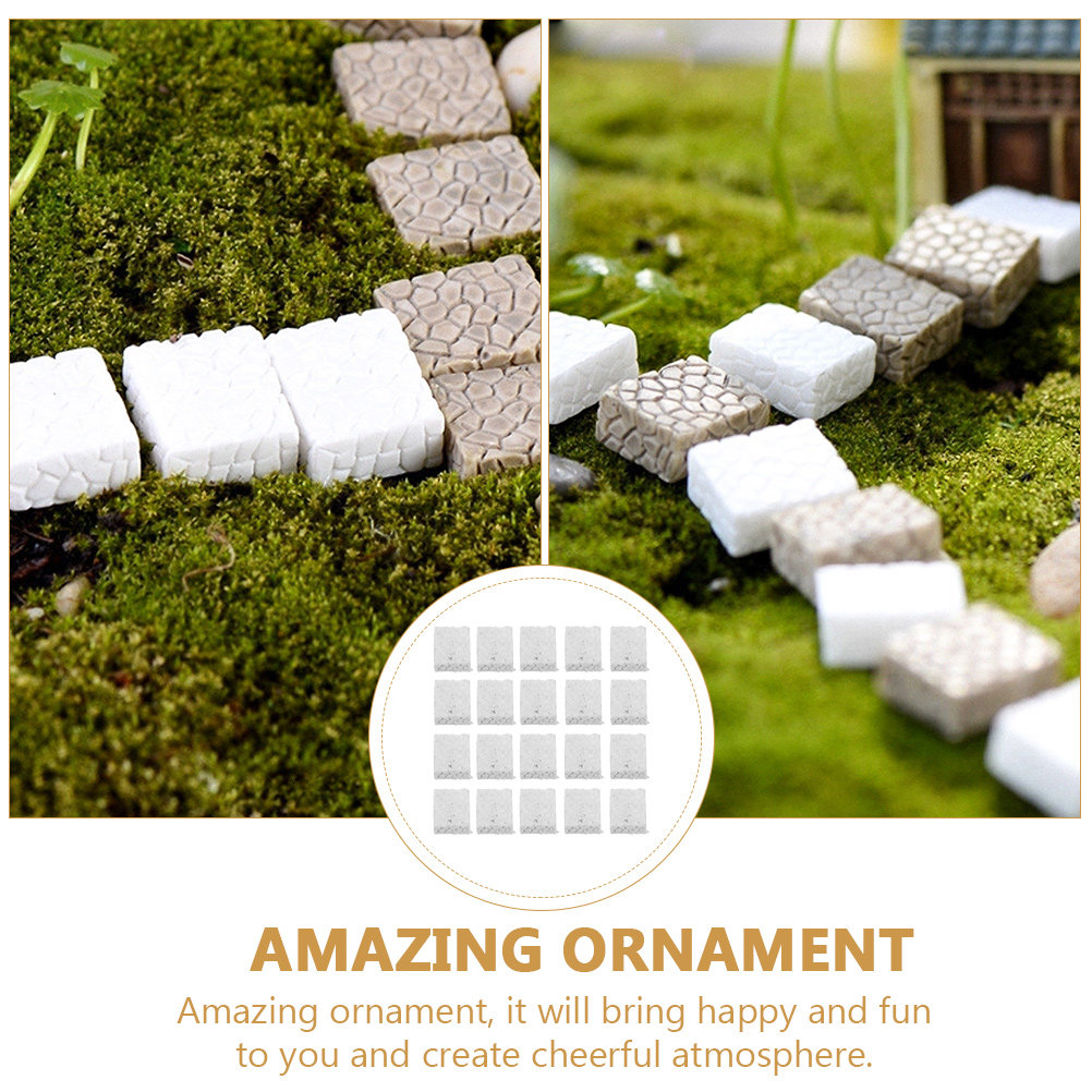 20Pcs Mini Step Statue Resin M - Bonsai Garden Layout review and price