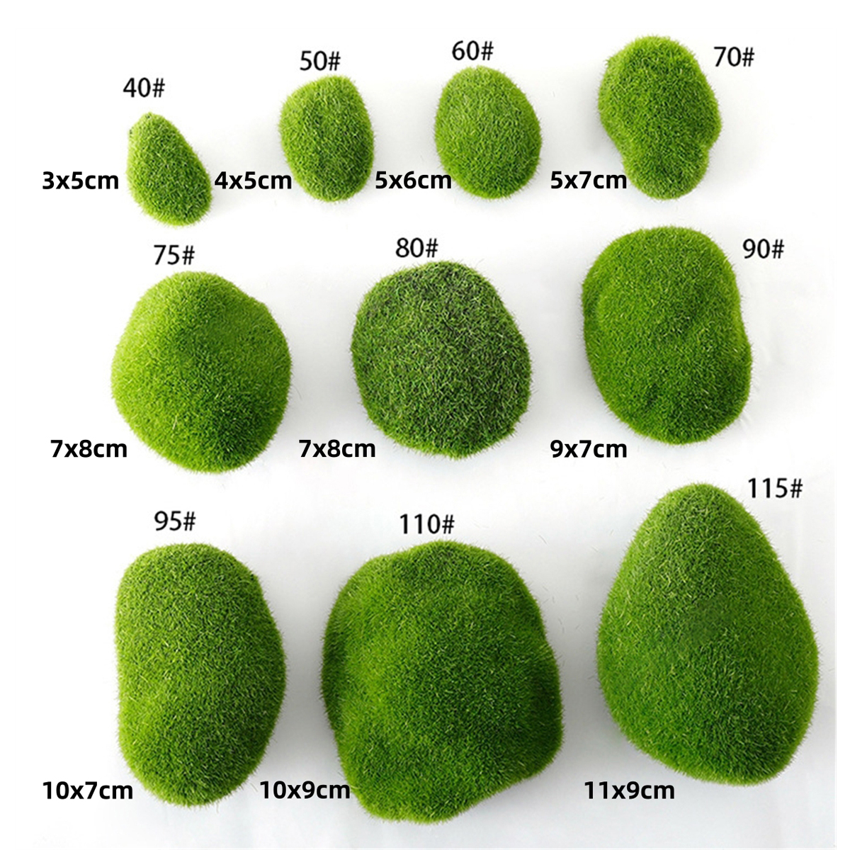 Simulation Moss Hair Stone Flo - Bonsai Garden Layout review and price
