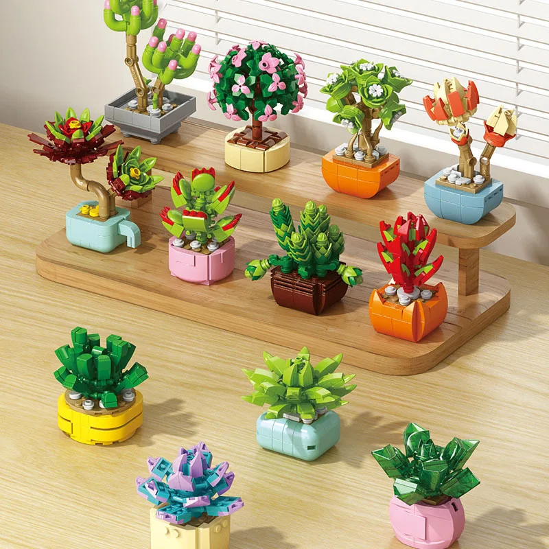 New Flowers Succulents Buildin - Bonsai Garden Lego Set review and price