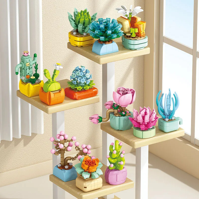 New Flowers Succulents Buildin - Bonsai Garden Lego Set review and price